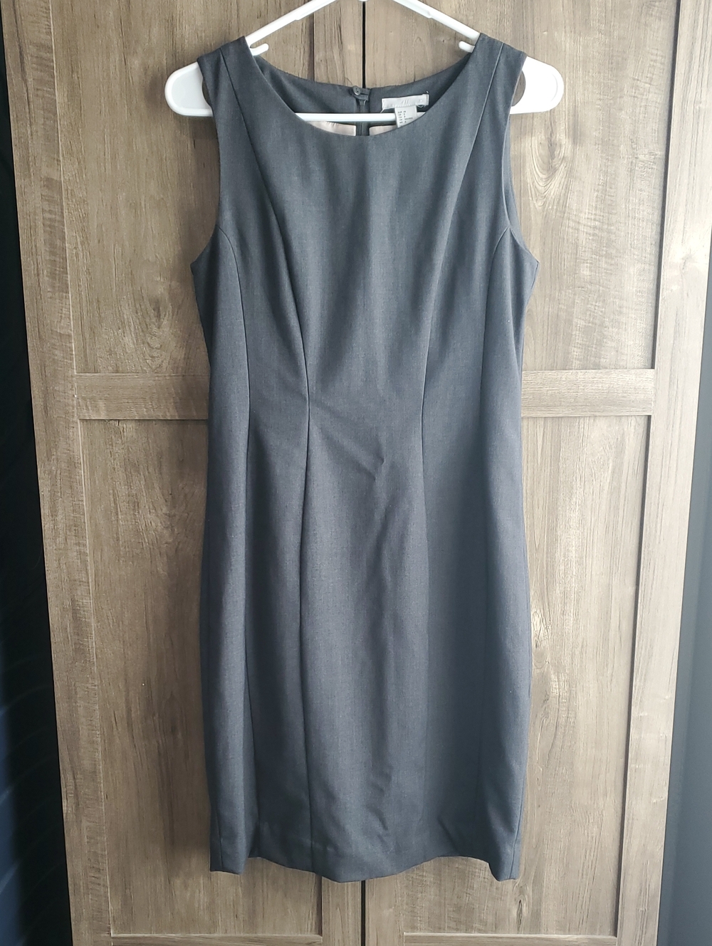 H&M Charcoal Gray Sleeveless Sheath Dress